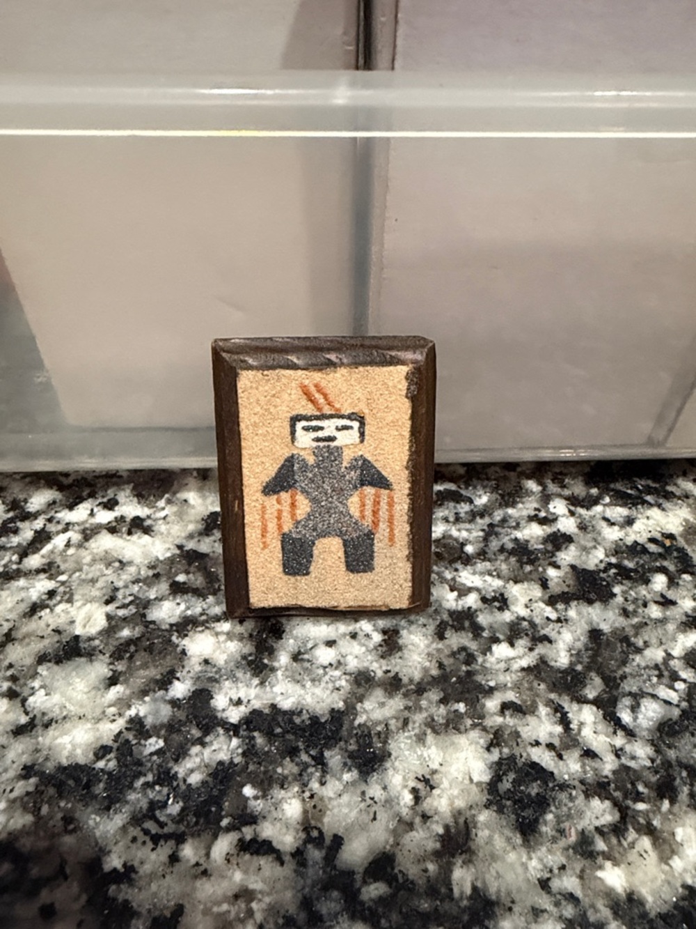 Vintage Navajo sand painting magnet